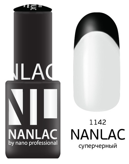 Gel polish NL 1142 Super Black 6 ml