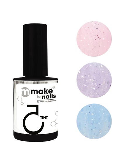 Набор гелей MAKE UP FOR NAILS "TINT SILVER SPARK SET"(3*15 мл)